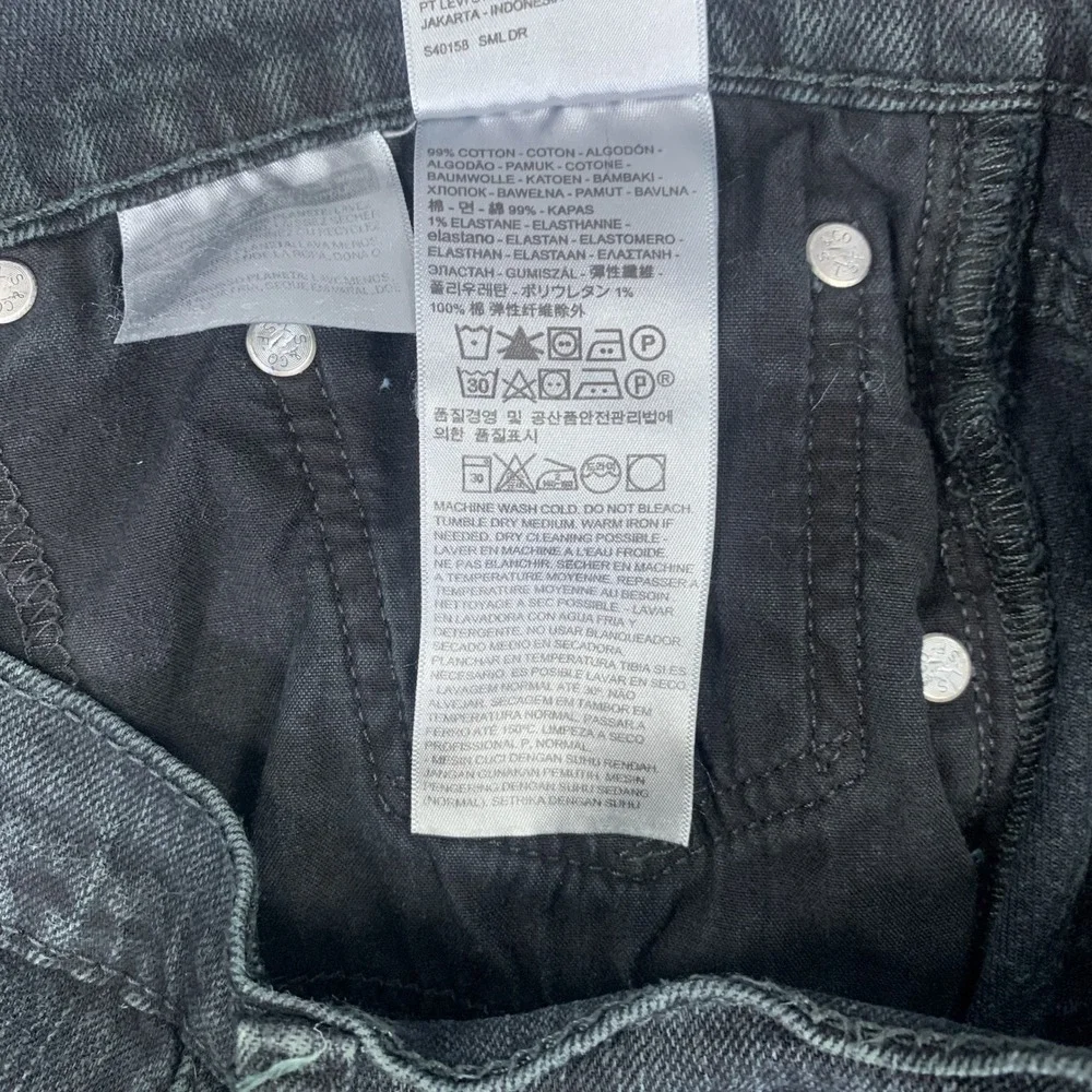 Levi's 511 Slim Fit Jeans Mens 34x30 Black Stretch Denim